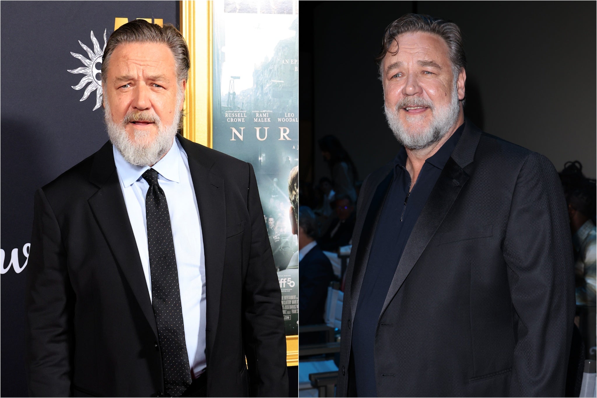 Russell Crowe showed off his weight loss earlier this year