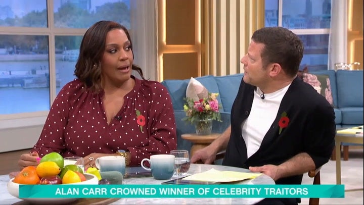 <p>Alison Hammond responds to rumours she will appear in Celebrity Traitors 2026.</p>