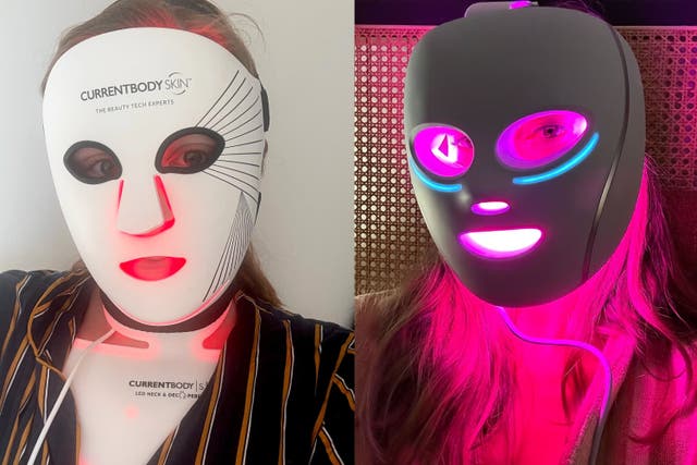 <p>Our tester tried masks with different light settings for various skin concerns </p>