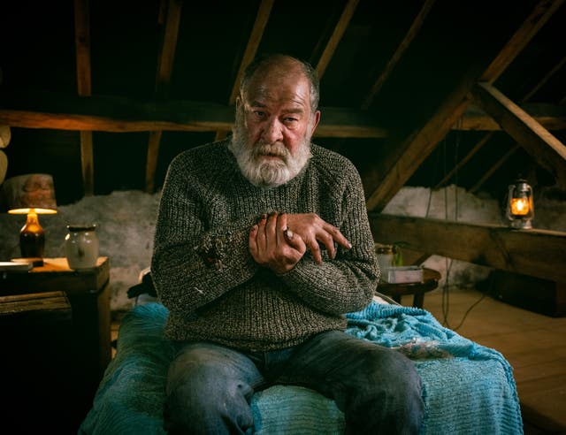 <p>Joshua Richards as Bear in Emmerdale </p>