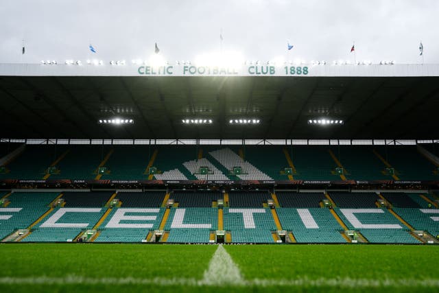 The incident happened during a match at Celtic Park in Glasgow (Andrew Milligan/PA)
