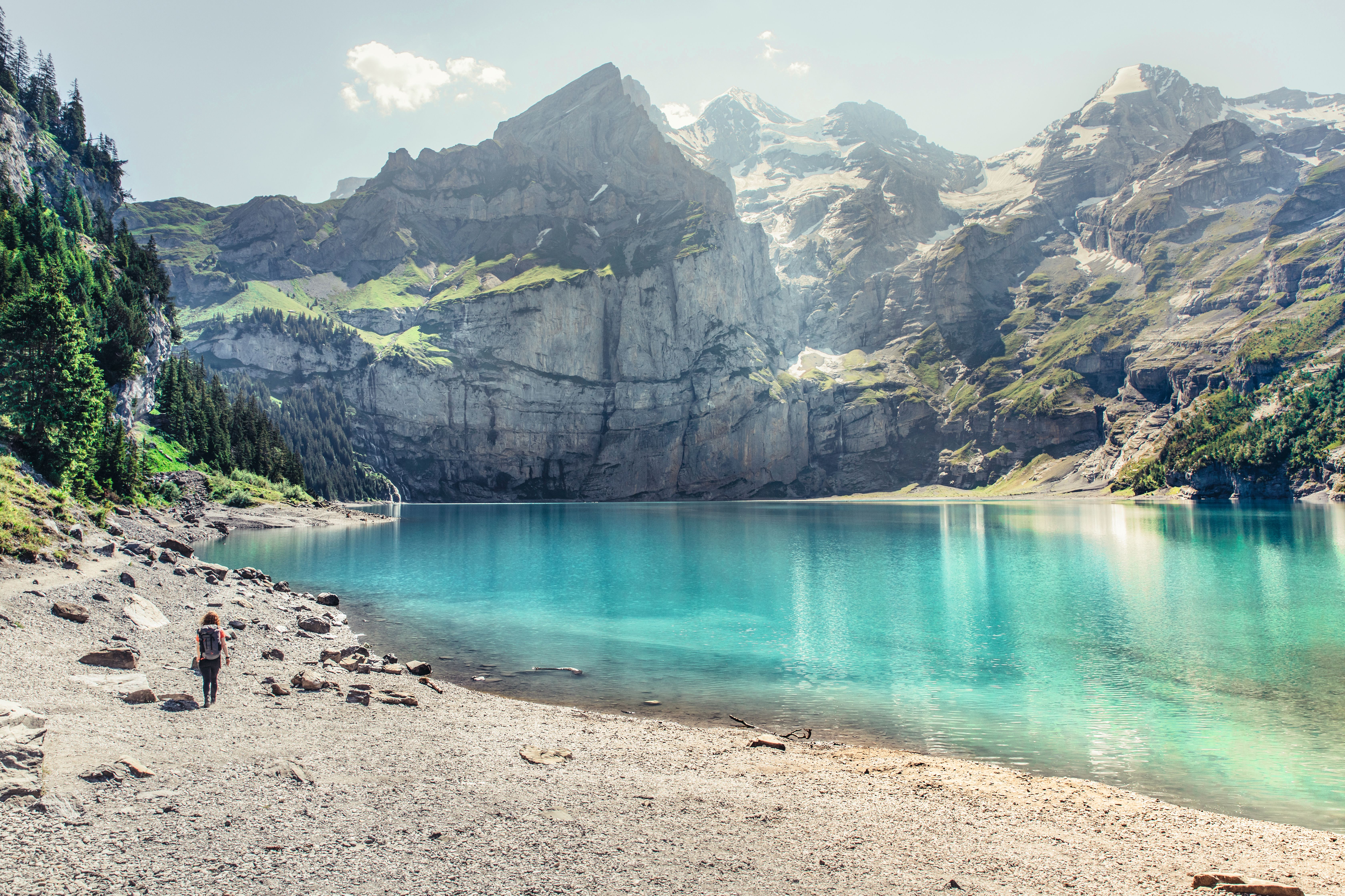 Lake Oeschinen is often hailed as one of Switzerland’s most beautiful mountain lakes