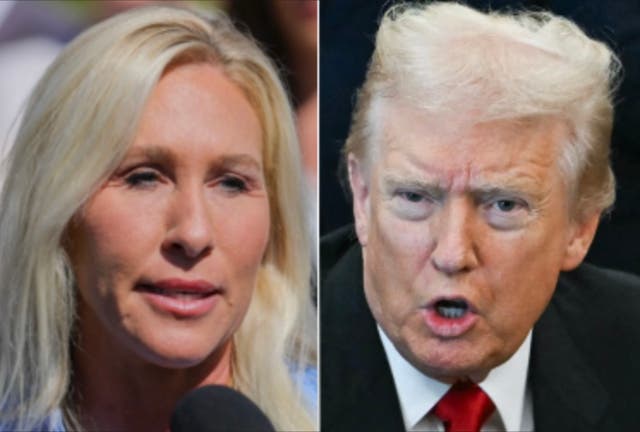 <p>Representative Marjorie Taylor Greene has skewered Donald Trump on rising food prices as the president says he doesn't 'wanna hear about the affordability'</p>