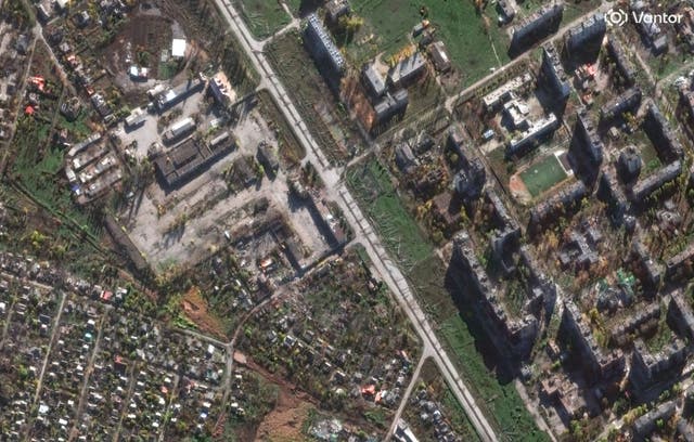 <p>Satellite imagery of the eastern Ukrainian city of Pokrovsk</p>