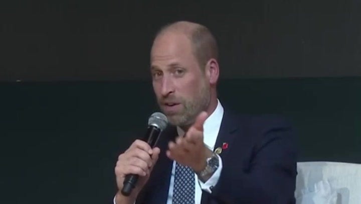 <p>Prince William refuses to discuss Andrew scandal when pressed on future of royal family.</p>