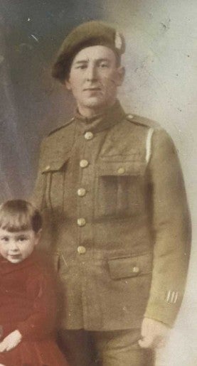 Gould’s great-grandfather, Charles Fisher, who fought in WWI, including the Battle of Passchendaele