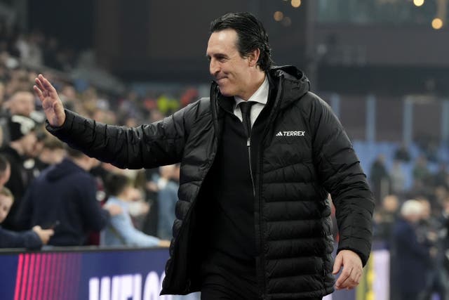 Unai Emery says his side are getting better after a tough start (Nick Potts/PA)