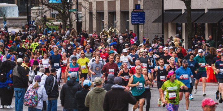Two participants at the Indianapolis marathon on Saturday died from medical emergencies, event organizers said.