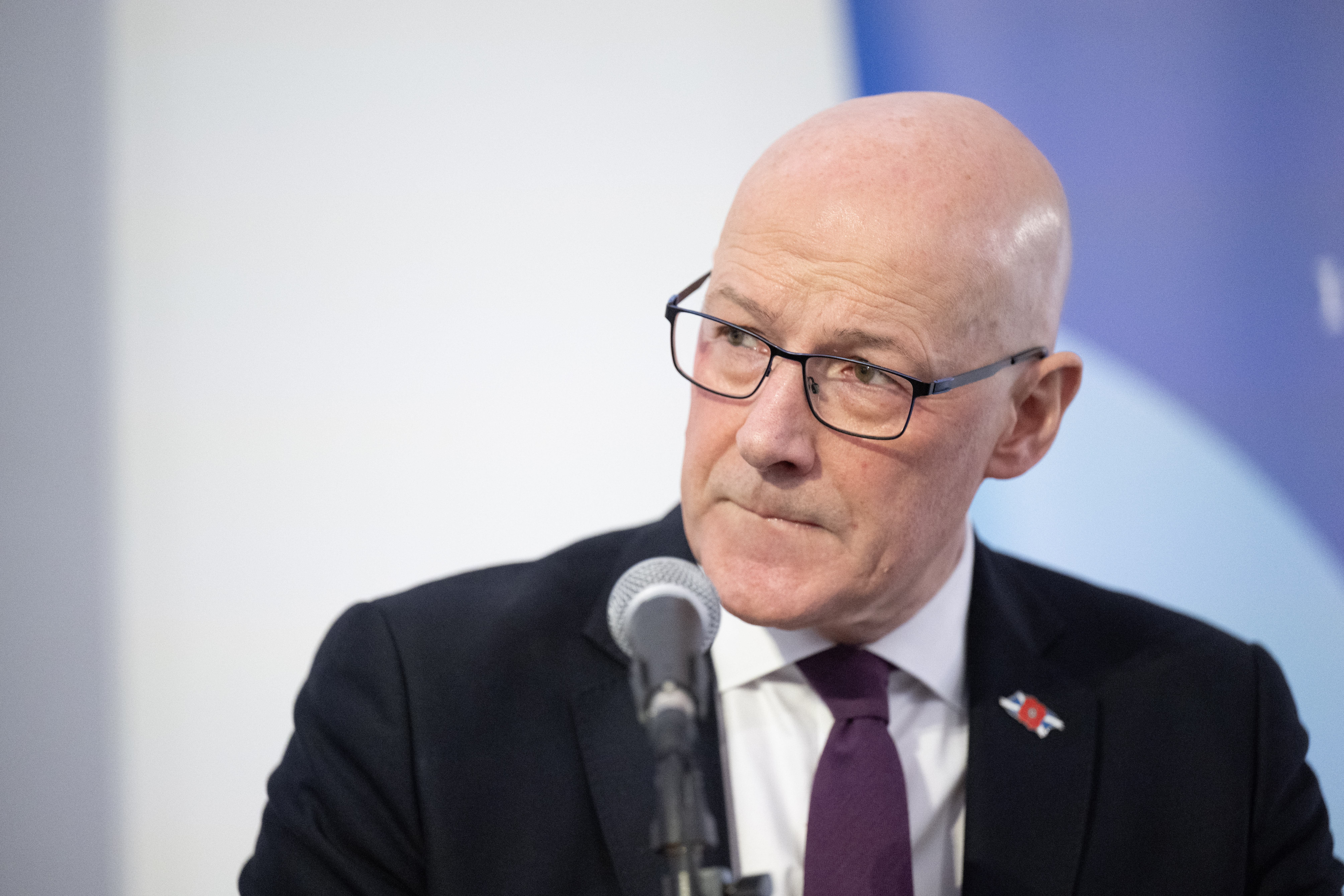 First Minister of Scotland John Swinney said the next decade will be decisive in tackling the climate emergency (Lesley Martin/PA)