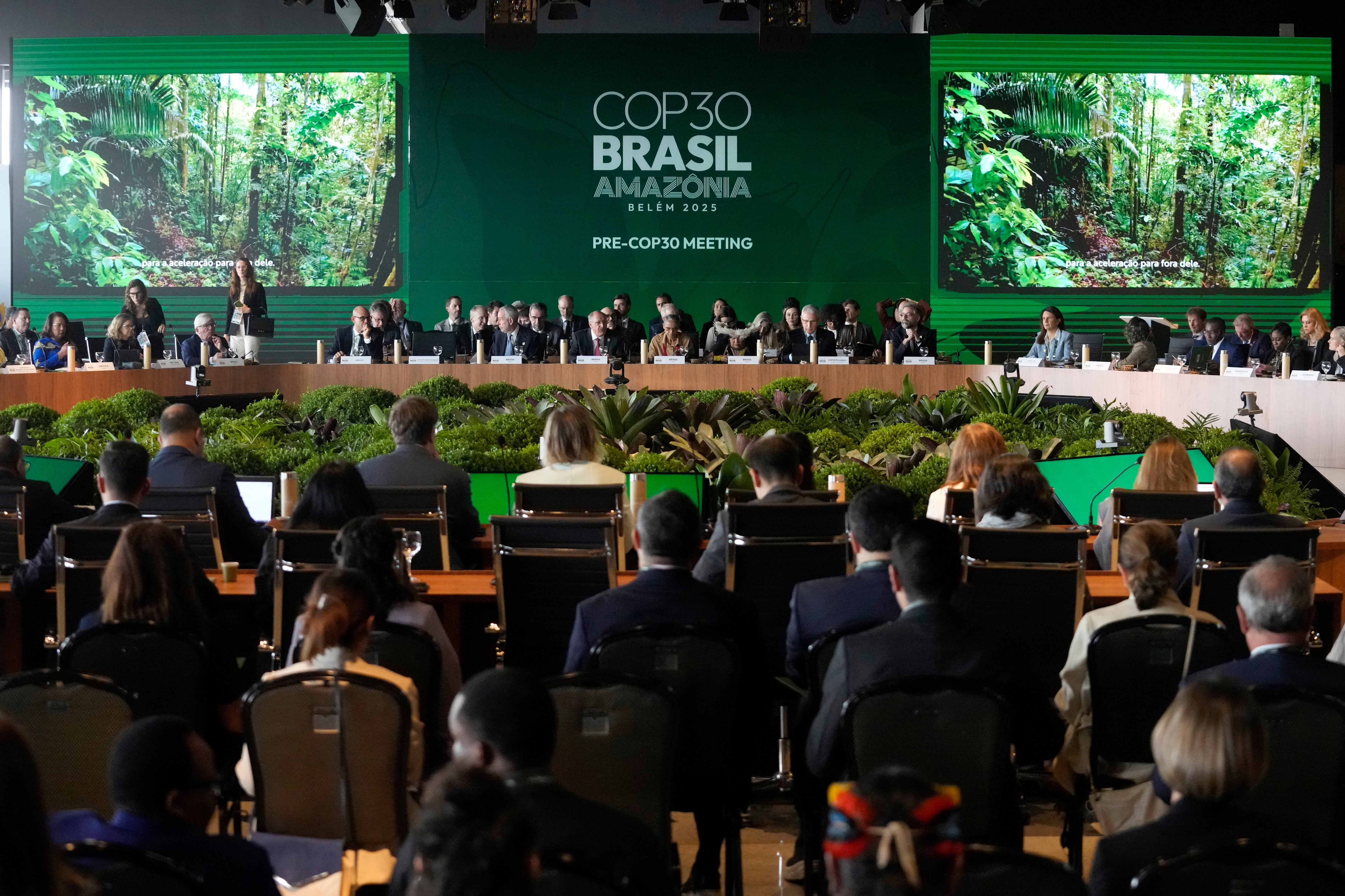 <p>The opening ceremony of the Pre-COP30 held in Brazil</p>