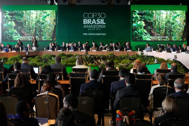 <p>The opening ceremony of the Pre-COP30 held in Brazil</p>