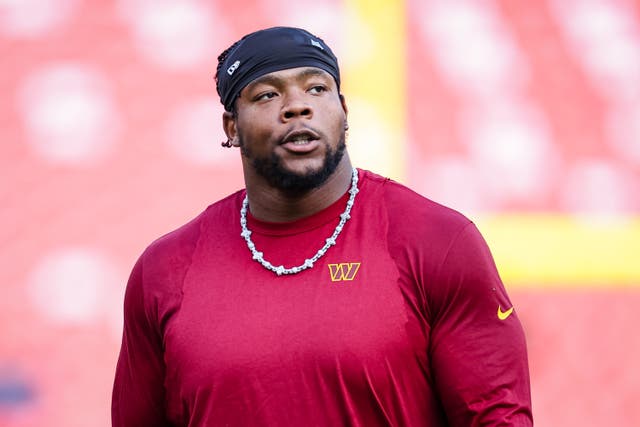 <p>Daron Payne has been hit with a one-game ban following his behaviour on Sunday</p>