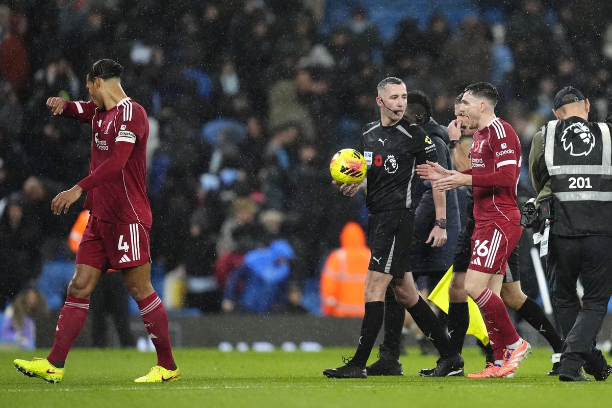 Liverpool complain to PGMOL about Virgil van Dijk’s disallowed goal at Man City