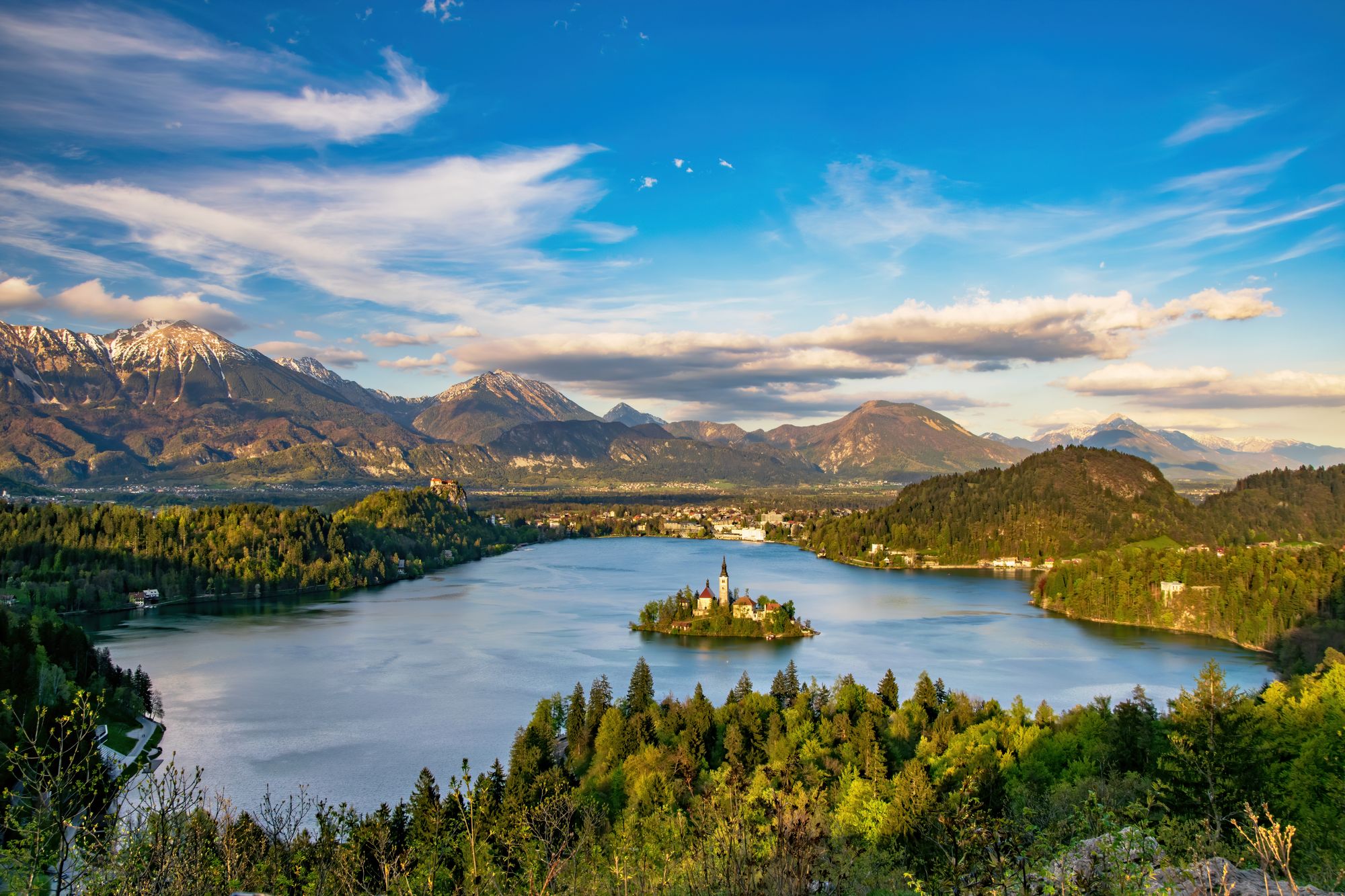 Lake Bled features an impossibly pretty islet