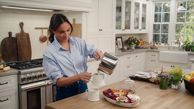 <p>Meghan Markle teased that the holiday special will feature gift wrapping techniques</p>