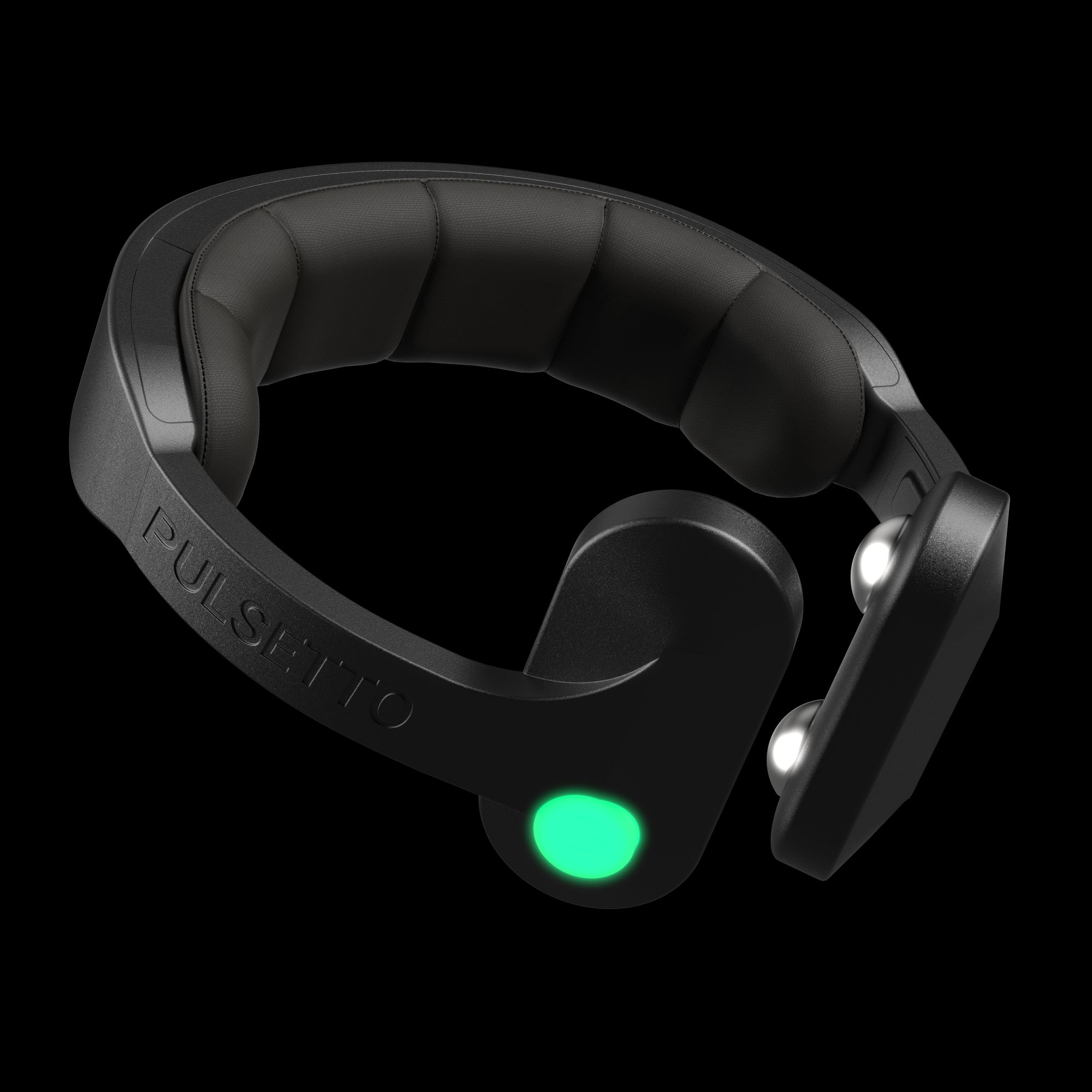 The Pulsetto device can be worn while you're reading, meditating or just chilling out