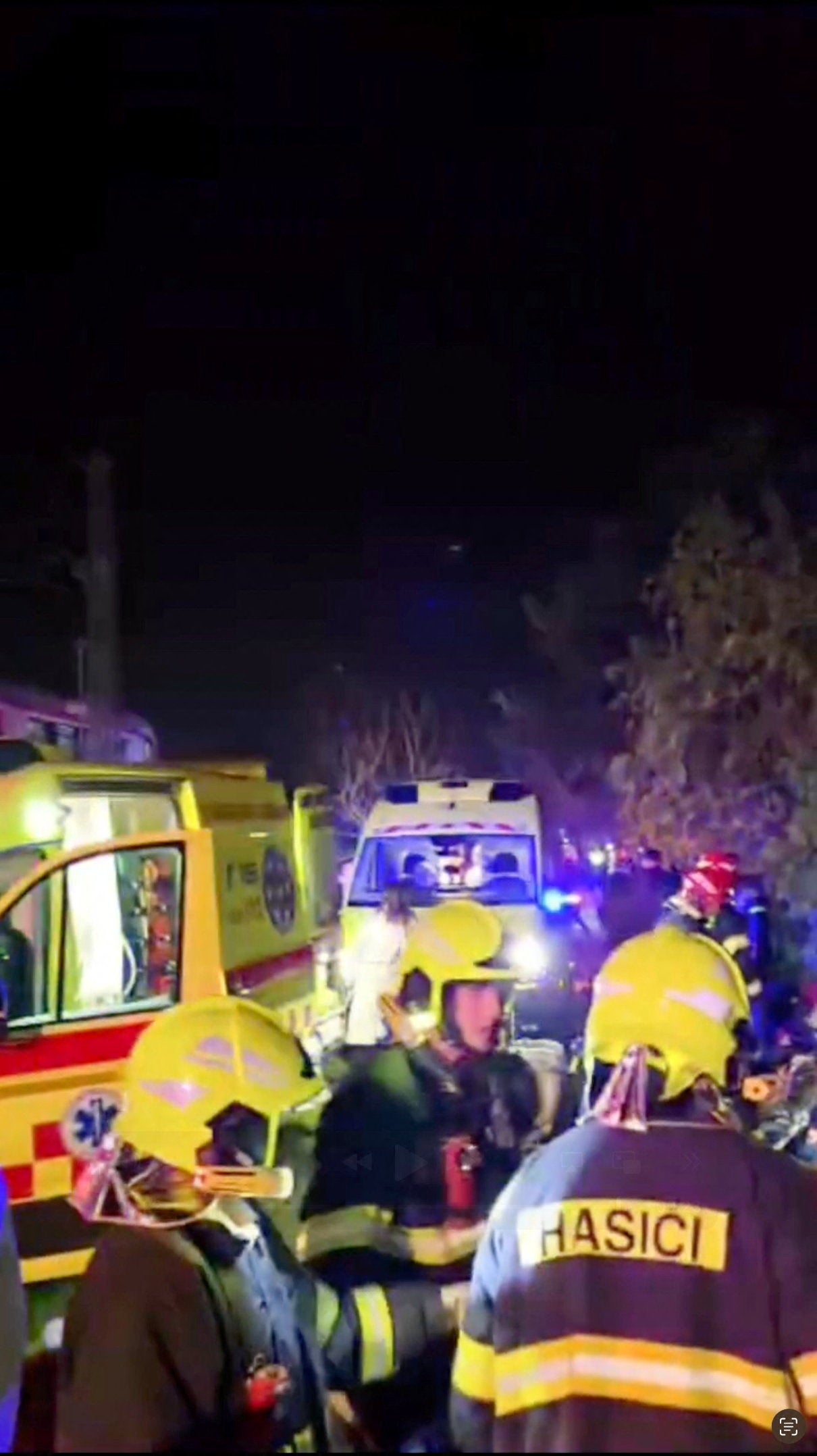 <p>Two trains crashed in Slovakia on Sunday evening</p>