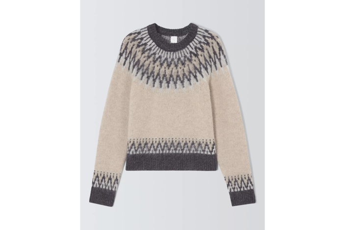 Best Christmas jumper IndyBest review John Lewis alpaca wool blend fair isle knit jumper