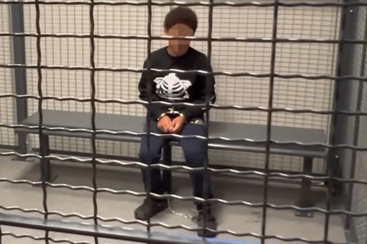 11-year-old pictured in cell and arrested on felony charge after writing ‘kill list’ of classmates, police say