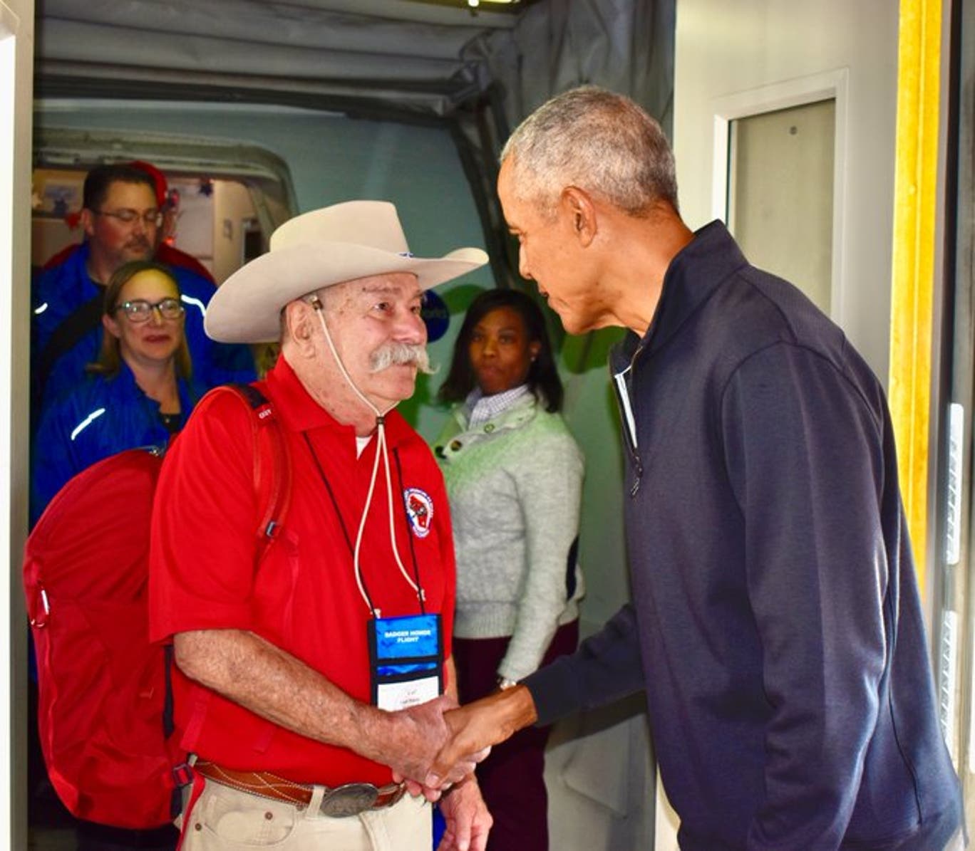 Obama surprises veterans arriving on Honor Flight to DC | ResetEra
