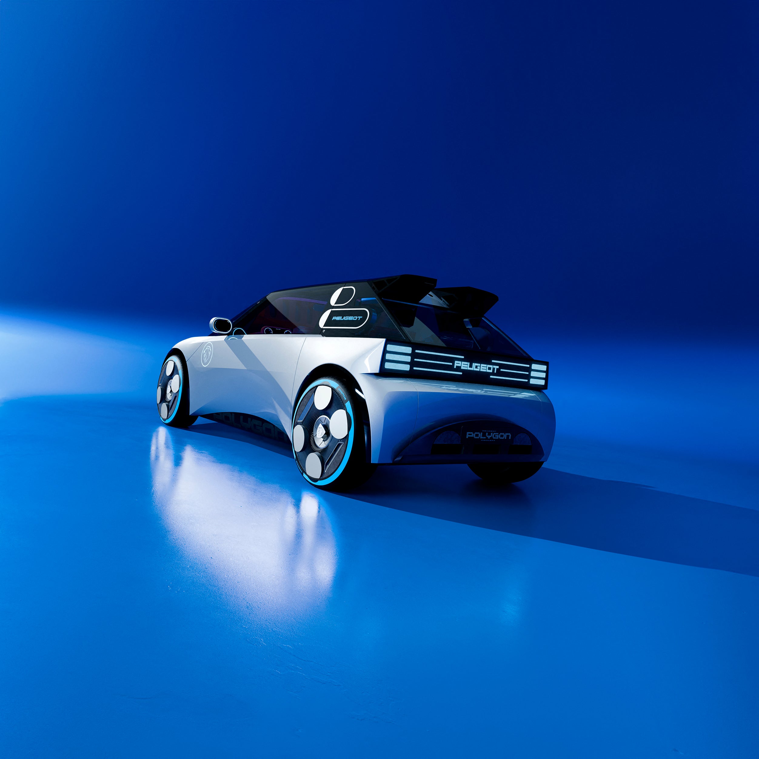 The Peugeot Polygon concept features lighting and personalisation to change the character of the car