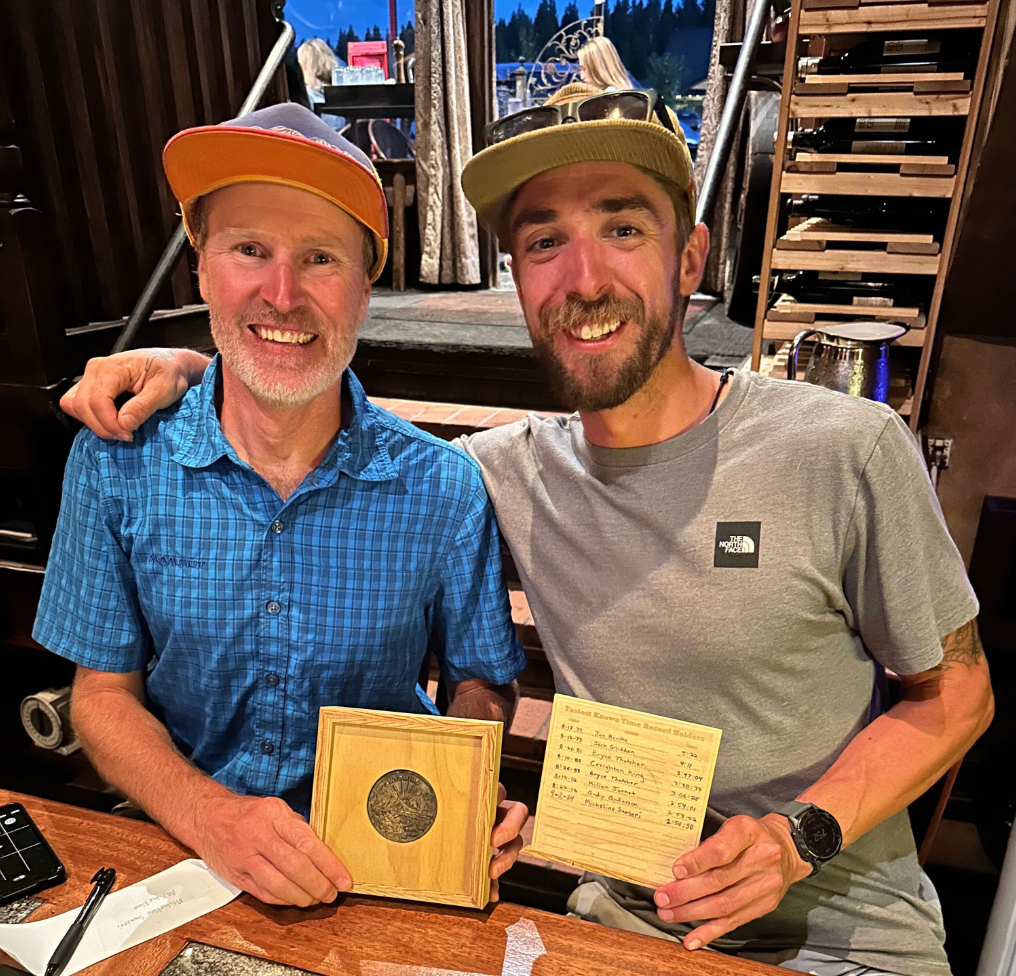 <p>Donald Trump has issued a surprising presidential pardon to a long-distance runner who was accused of taking an illegal shortcut during a record-setting race. Lawyers for Michelino Sunseri (right), announced that their client’s ‘nightmare was over’ after the president issued the pardon Friday</p>