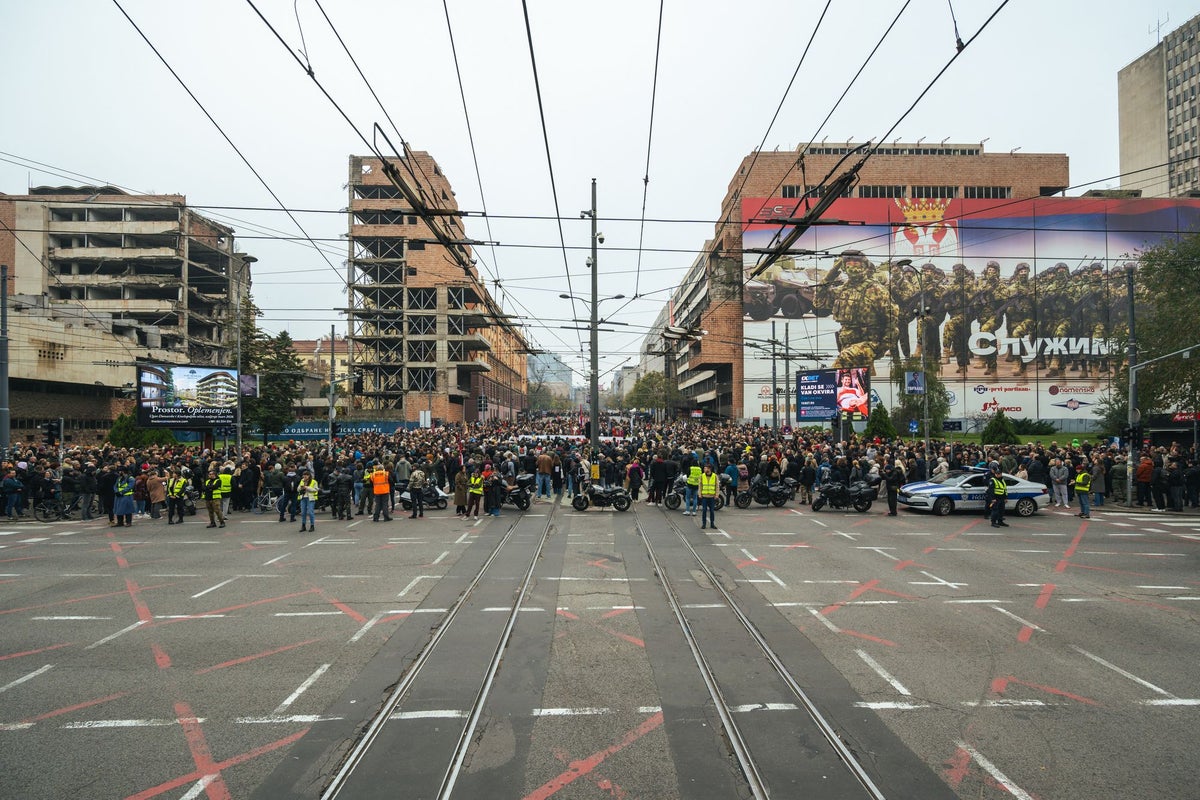 Thousands take to the streets to protest Jared Kushner-backed luxury project in Serbia
