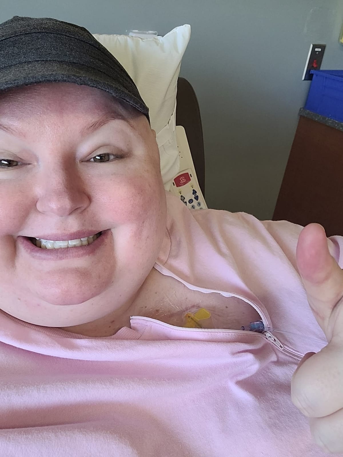 Proffitt requires 14 additional rounds of Kadcyla, a chemotherapy drug used to target HER2-positive breast cancer that has spread to other parts of the body