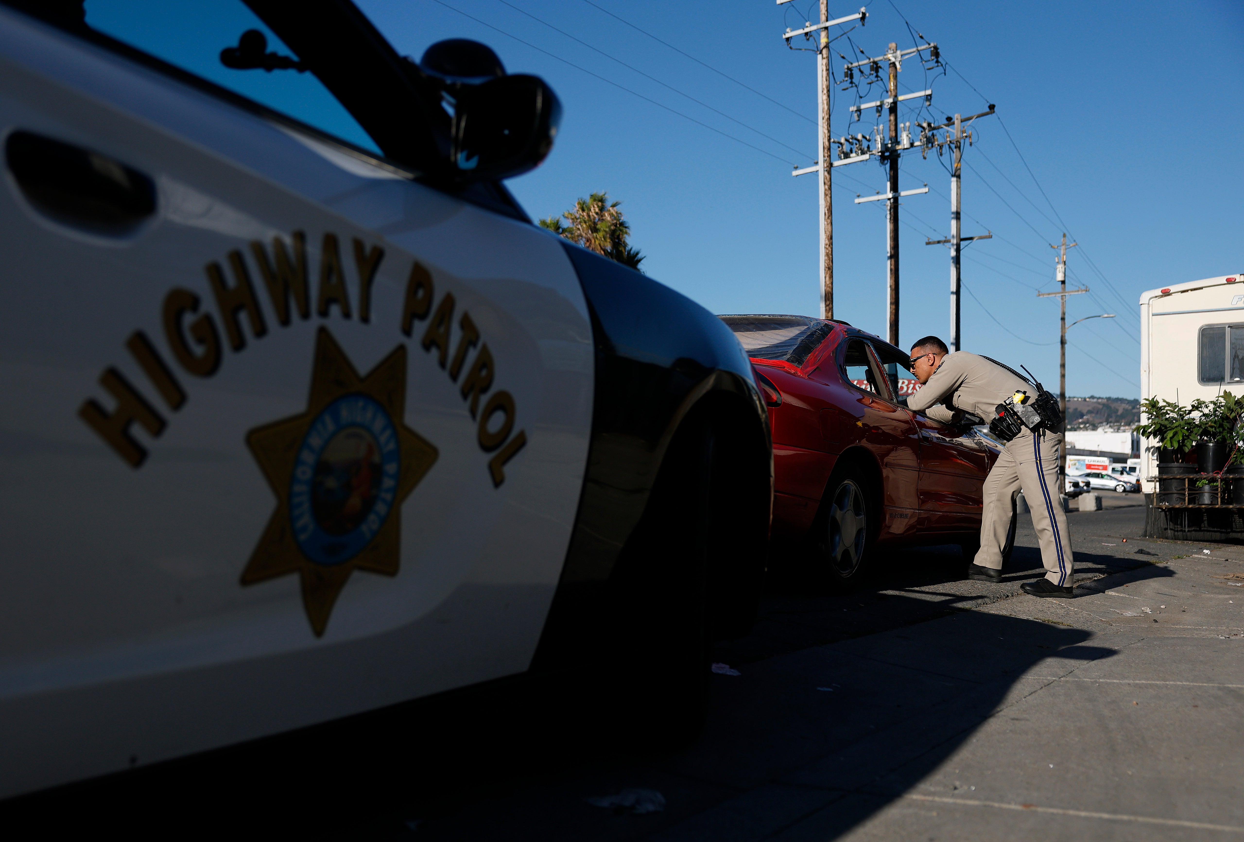 <p>California Highway Patrol vehicle</p>