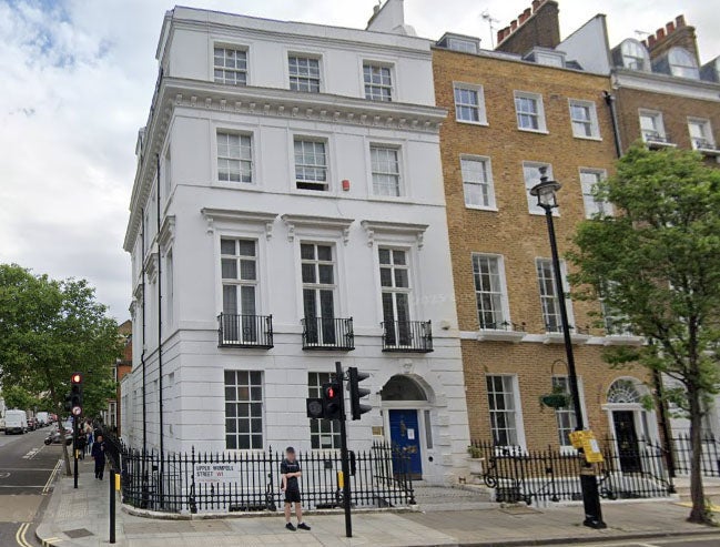 The ARGC clinic of high-profile pioneering fertility doctor Mohammed Taranissi in Upper Wimpole Street, London