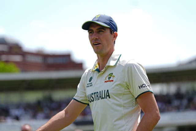 <p>Injured Australian bowler Pat Cummins (Ben Whitley/PA)</p>