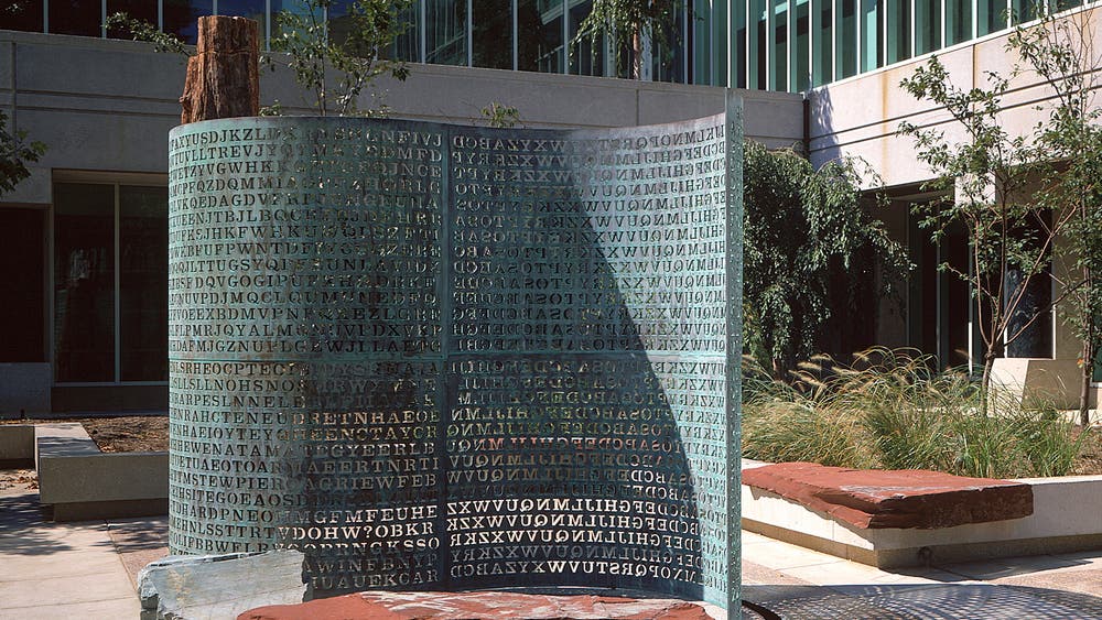 Solution goes on auction for CIA HQ's 'Kryptos' sculpture that has ...