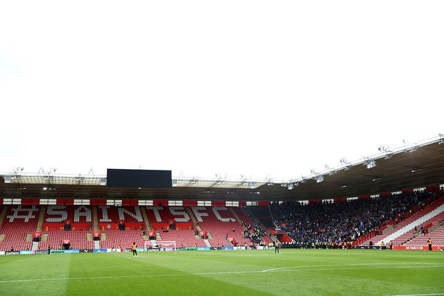 <p>Two Portsmouth fans have been hit with stadium fans after getting into St Mary’s dressed as stewards</p>