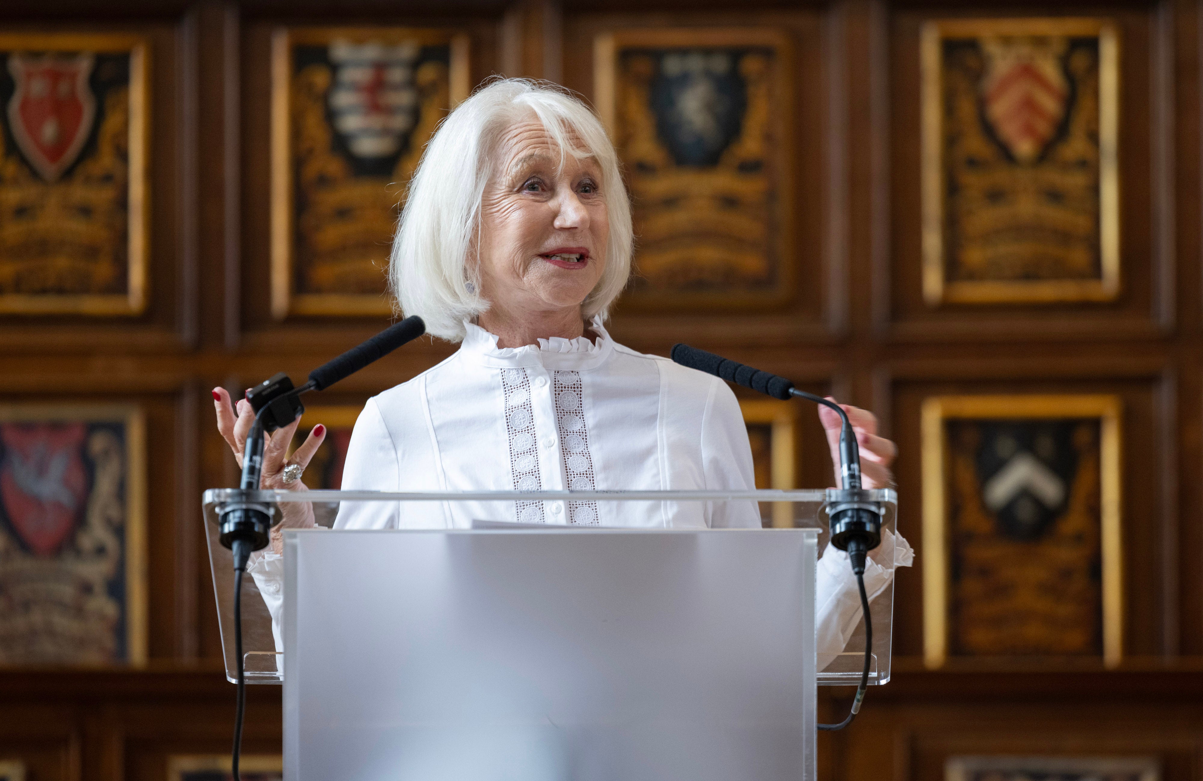 Helen Mirren joins students, the Royal Shakespeare Company and Foyle Foundation, to launch the new RSC Shakespeare Curriculum