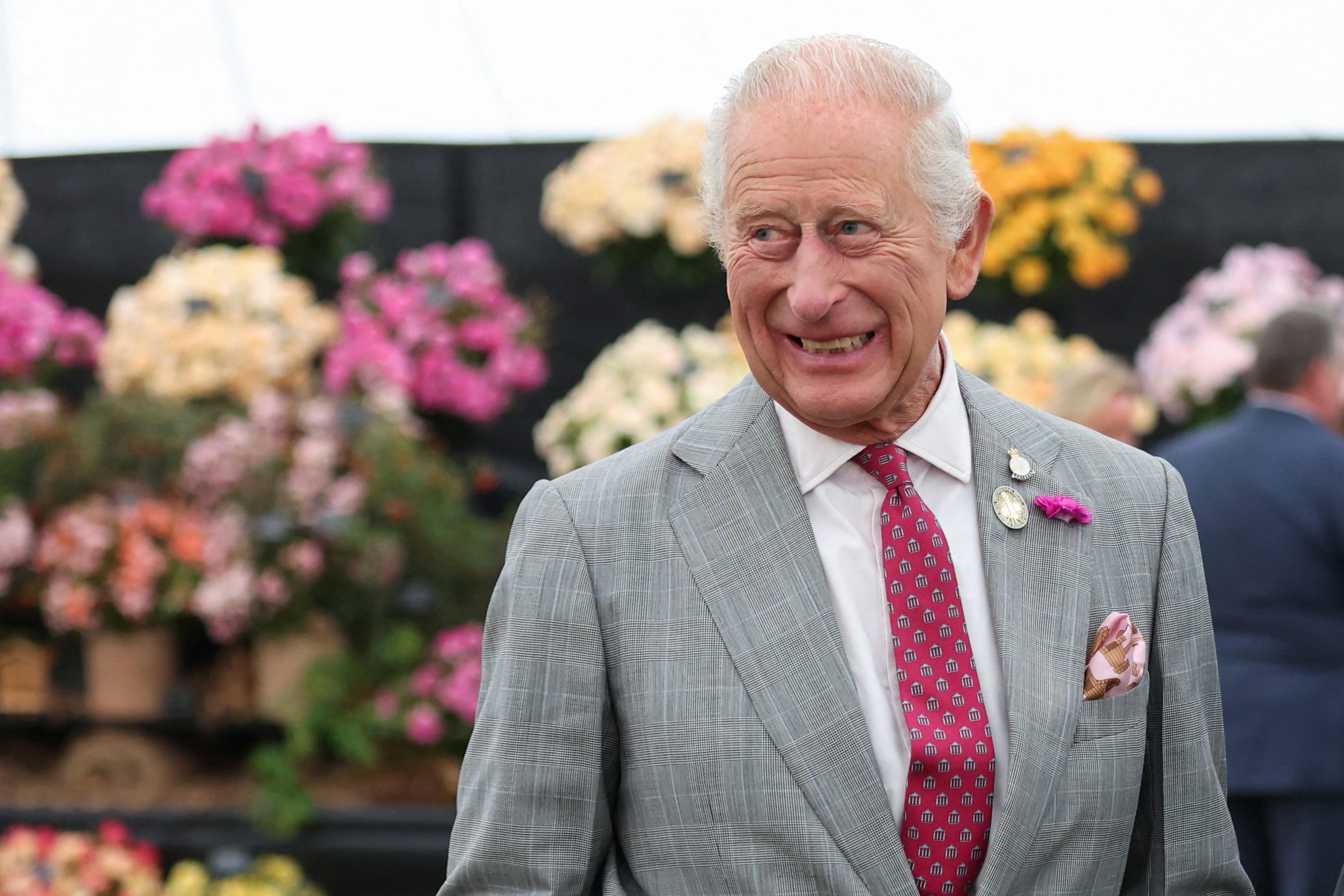 <p>Charles during a visit to the Sandringham Flower Show in July </p>