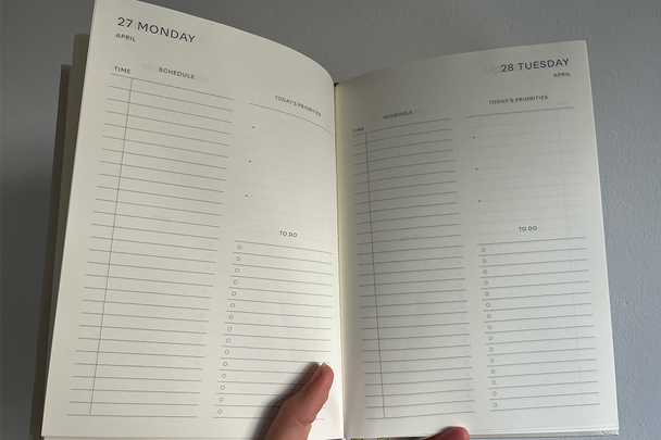 Best diary IndyBest review Papier nose in a book hardback 2026 diary 