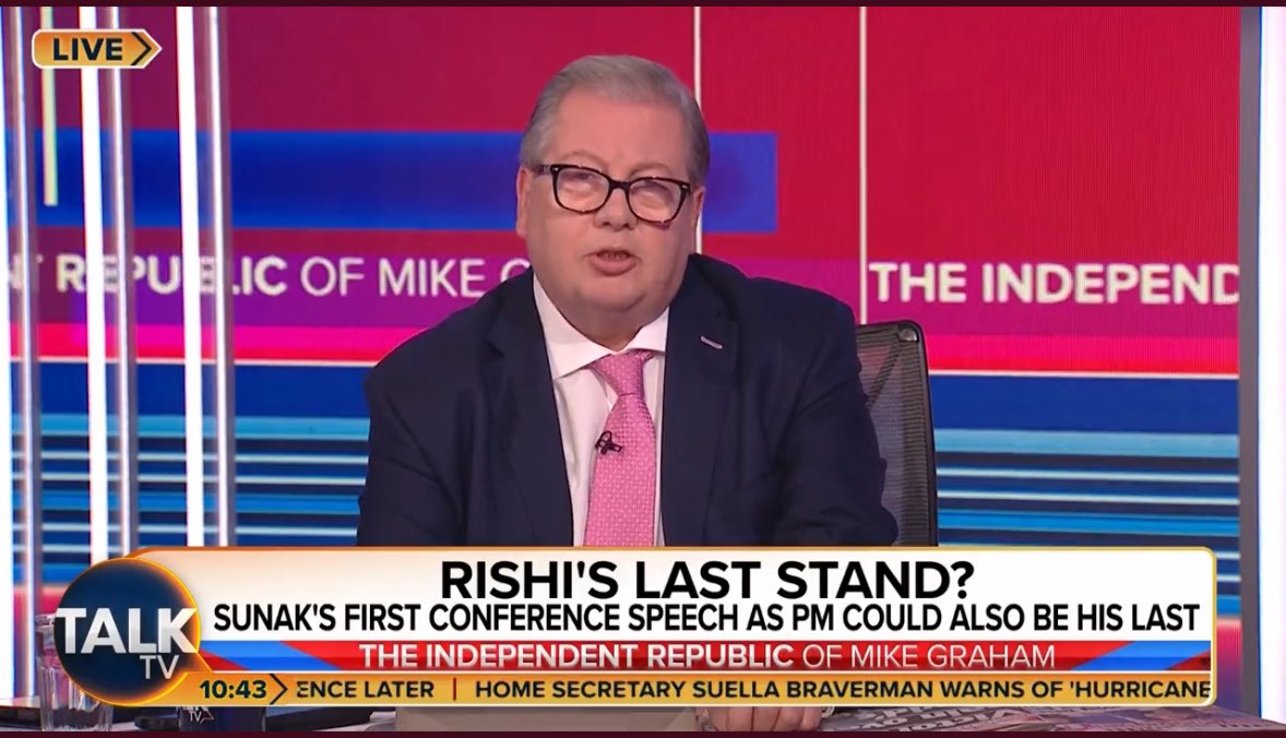 <p>TalkTV has fired Mike Graham after he failed to assist in an investigation into a controversial post on his social media</p>