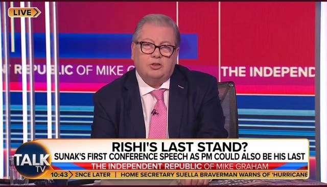 <p>TalkTV has fired Mike Graham after he failed to assist in an investigation into a controversial post on his social media</p>