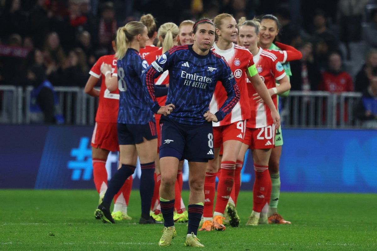 Arsenal stunned by thrilling Bayern Munich comeback in Women’s Champions League 