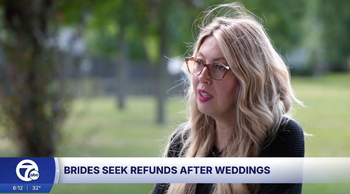 Two brides have complained after a Detroit area caterer didn’t meet their expectations on their wedding days, according to a report