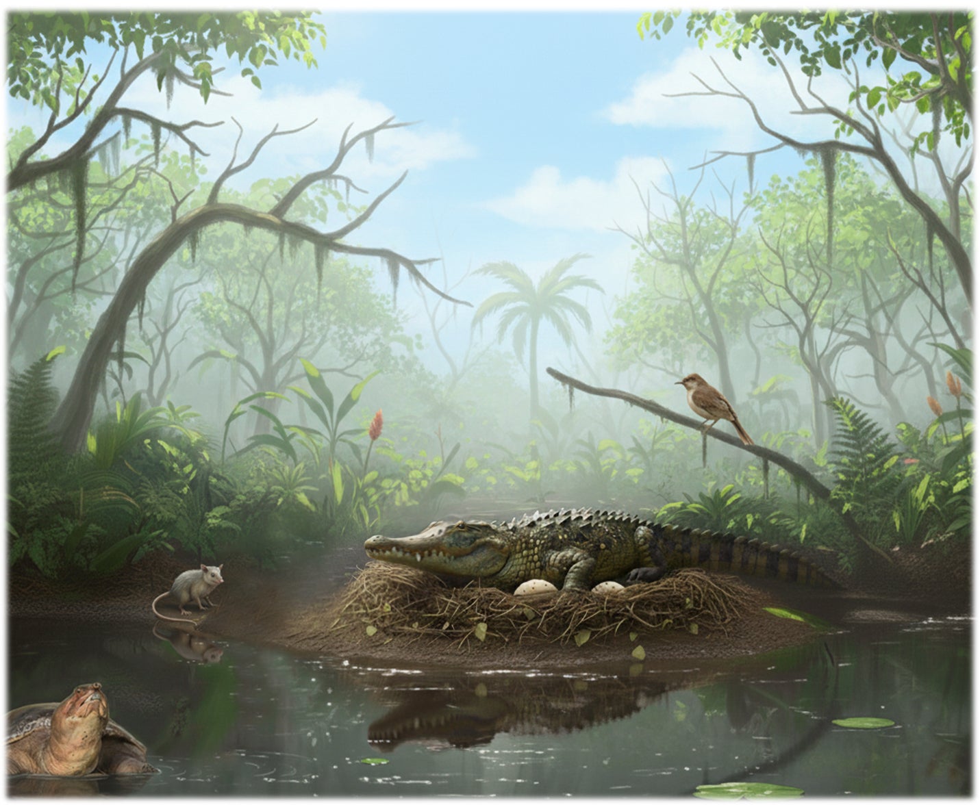 Reconstruction of the Murgon paleoecosistem during the early eocene