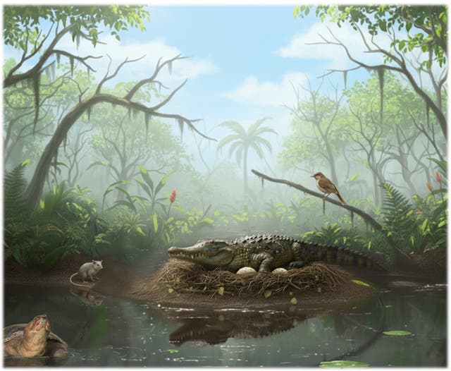 <p>File. A virtual reconstruction of the Murgon paleoecosistem during the early eocene</p>