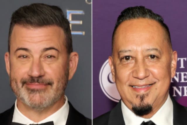 <p>Late-night talk show host Jimmy Kimmel started his Tuesday night monologue with a tearful tribute to one of his oldest friends — his show's bandleader, Cleto Escobedo III</p>