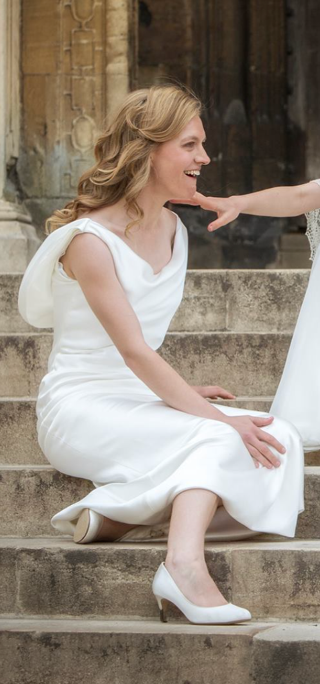 <p>Anna Atkins’ now adult daughter, Lara, photographed at her sister’s wedding</p>