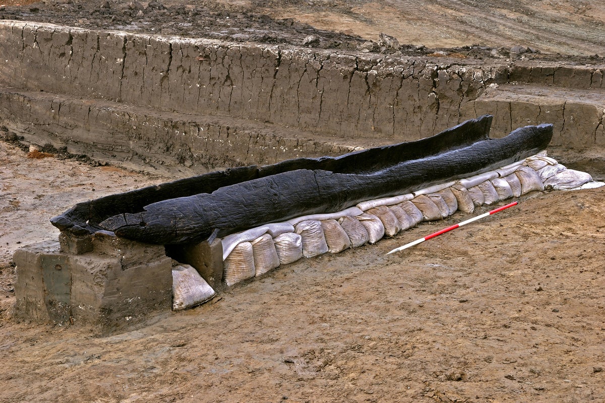Bronze Age secrets and techniques revealed as log boats emerge after 3,000 years to go on show at Flag Fen Archaeology Park Bronze Age secrets and techniques revealed as log boats emerge after 3,000 years to go on show at Flag Fen Archaeology Park