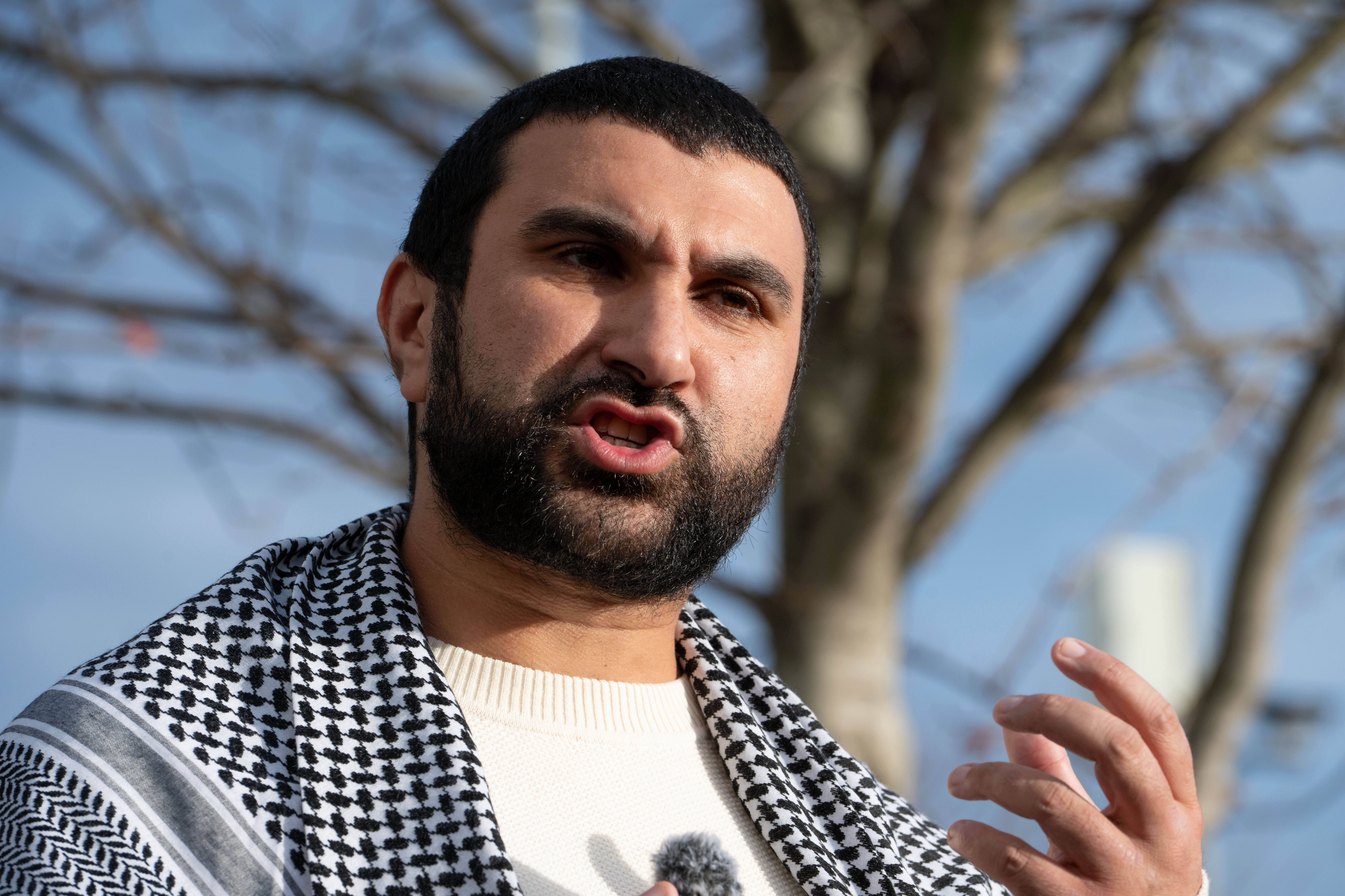 <p>Hamdi has been a vocal critic of Israel’s military action in Gaza</p>