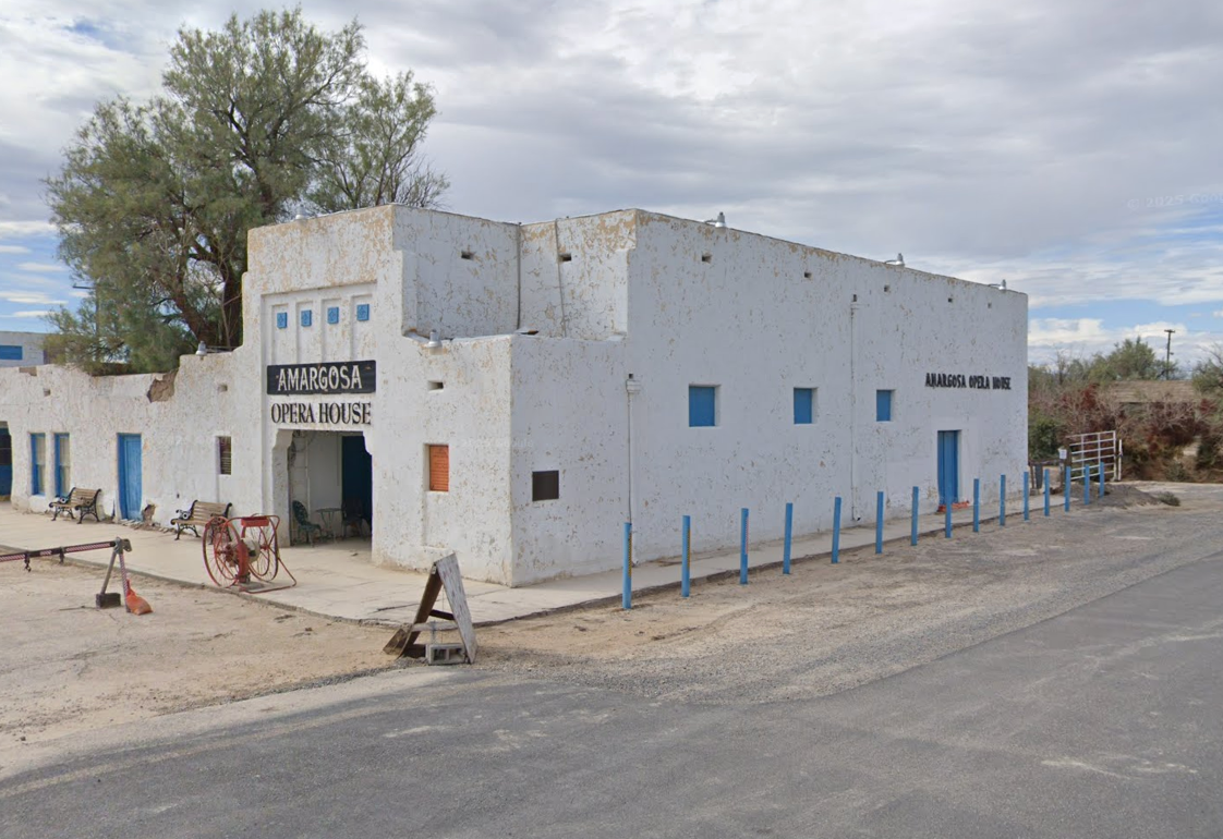 <p>The Amargosa Opera House and Hotel in Death Valley Junction, California, has sought donations from the public to help pay for ‘recovery and stabilization efforts’ following monsoon-like conditions that have caused major damage to the historic building</p>