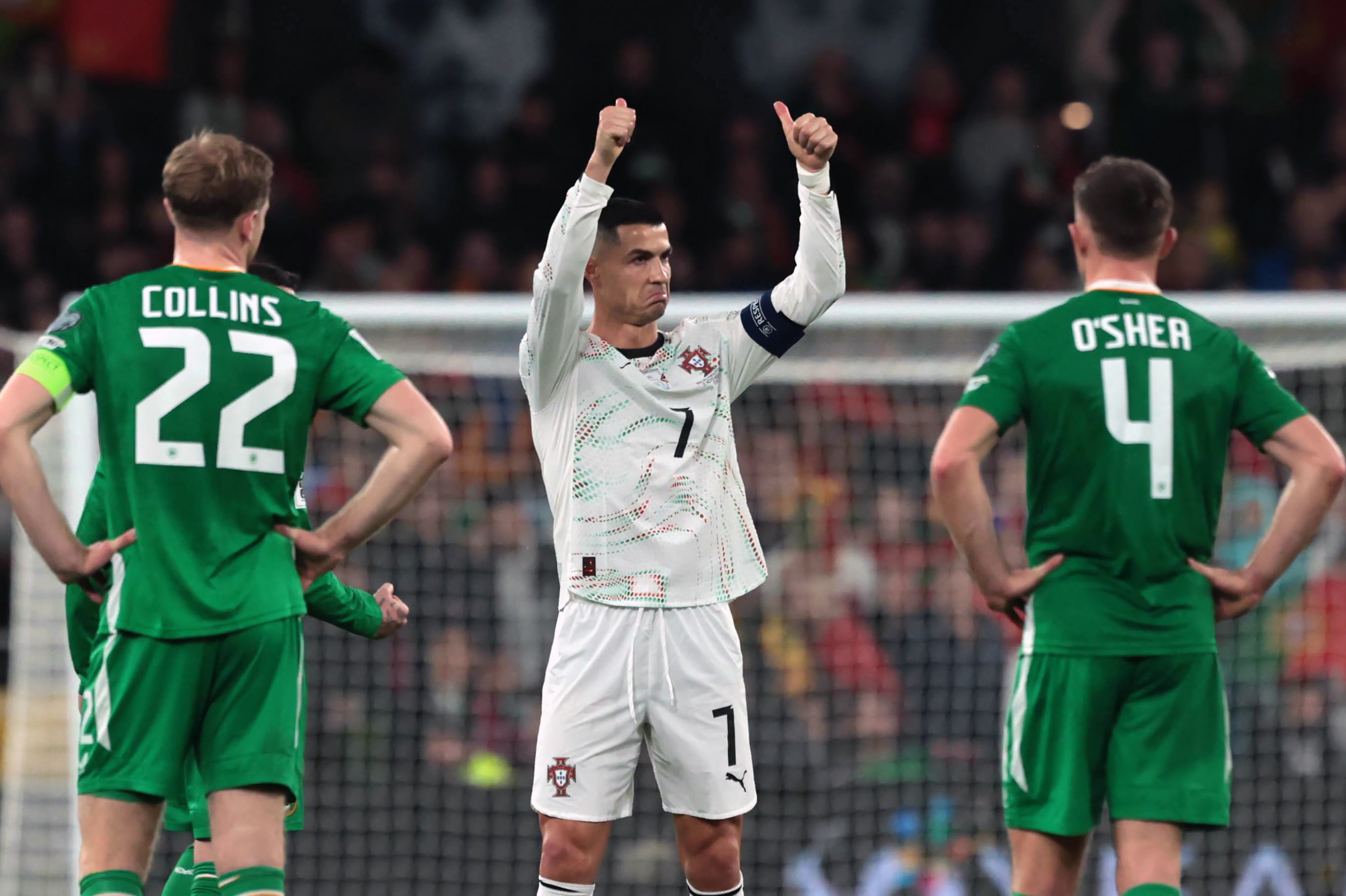 Em Dublin, Ronaldo respondeu sarcasticamente às provocações dos irlandeses