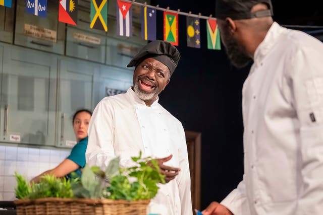 <p>Boiling point: Aime Powell (Naomi) & David Webber (Leroy) in ‘After Sunday’</p>