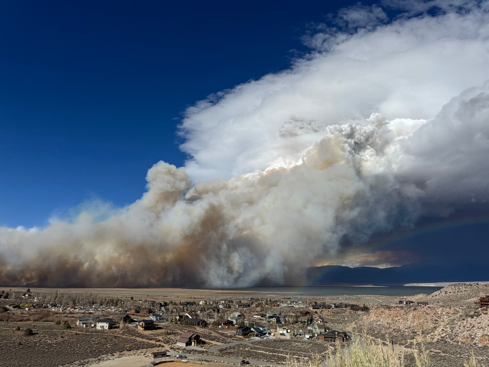 <p>The new blaze, dubbed the Pack Fire, started on Thursday on scrubland in Mono County about 150 miles (241 km) southeast of Sacramento</p>